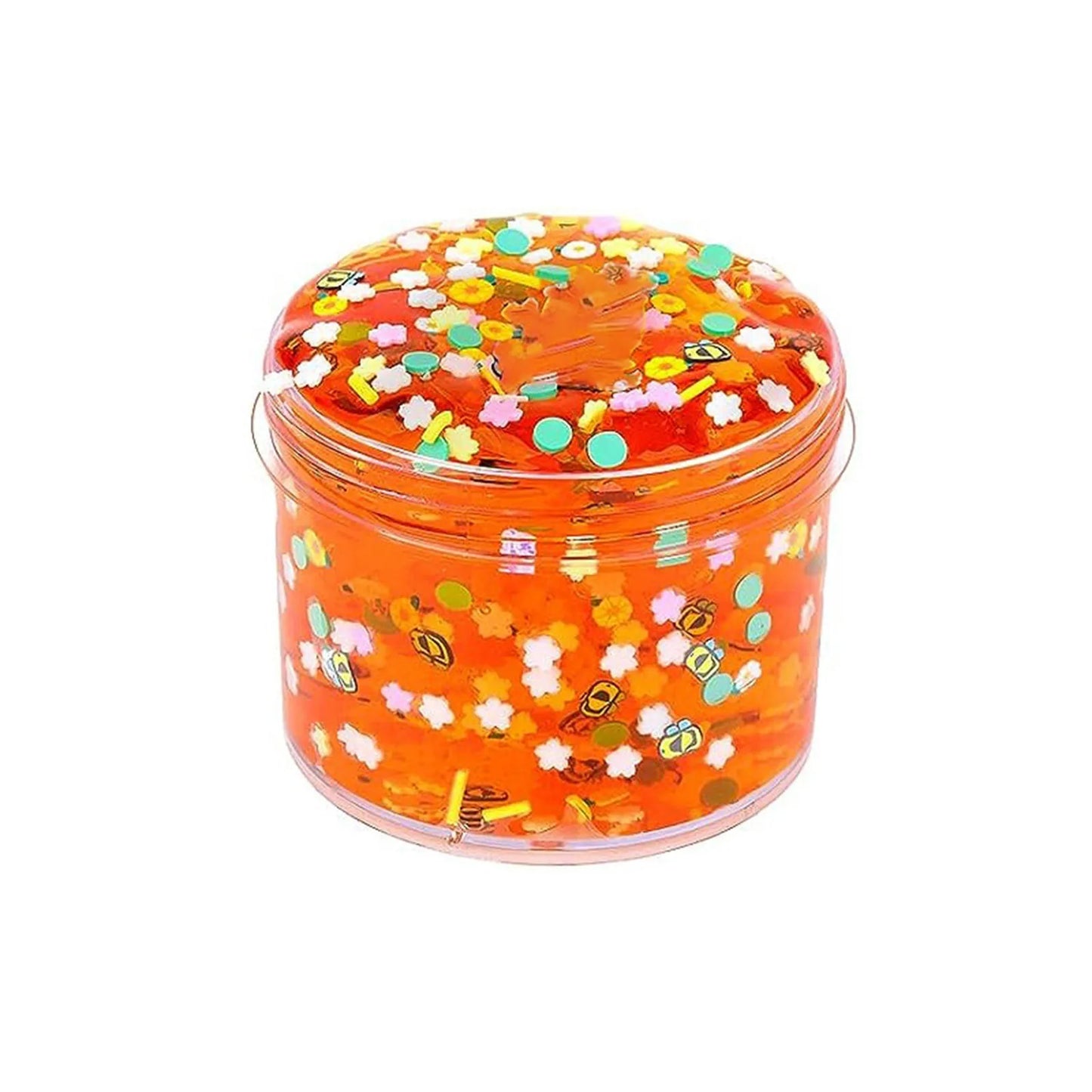 Jelly Slimes Anti Stress Crunchy Glitter Crystal Glue Boba Slimes Transparent Ultra Soft Non Stick Fruit Crystal Mud