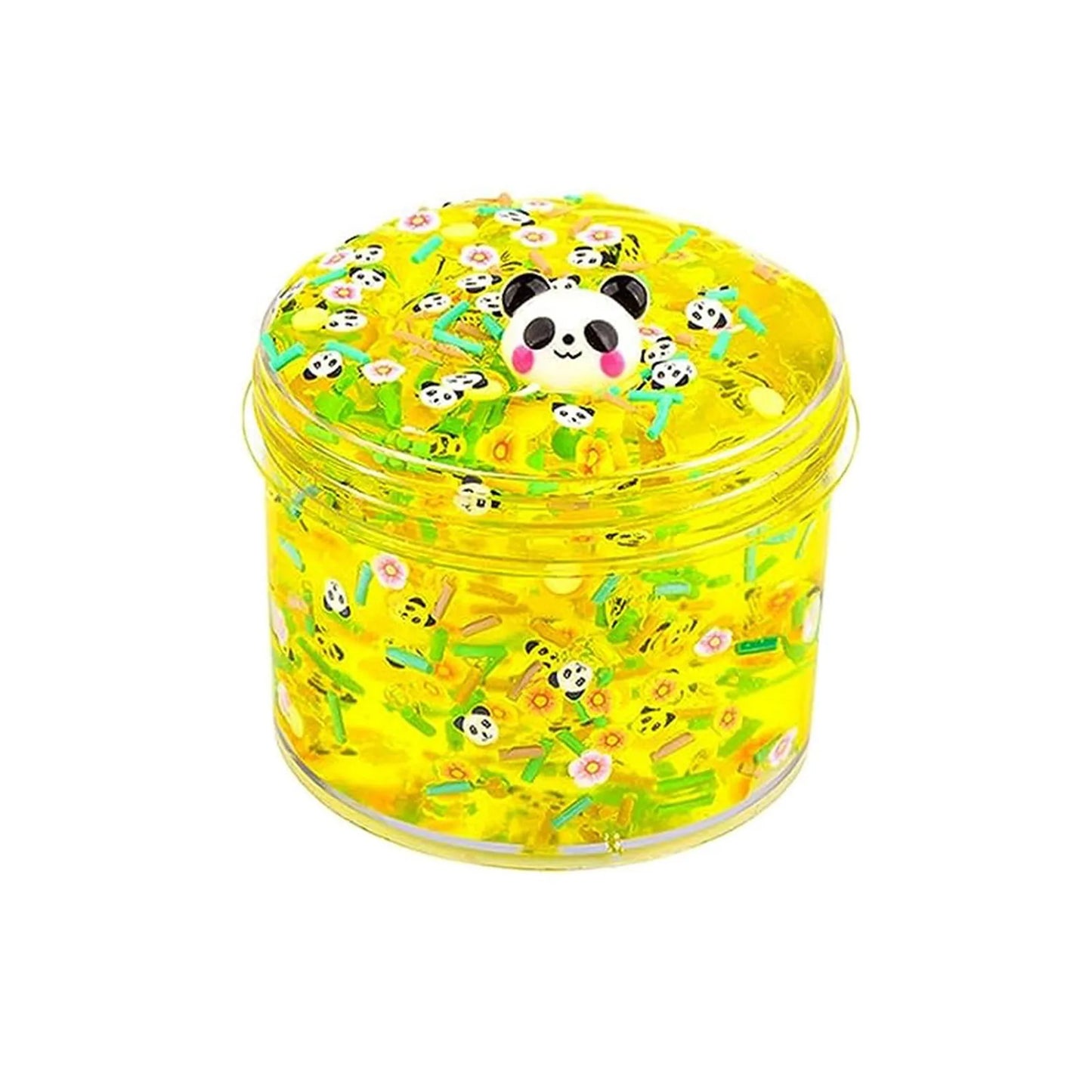 Jelly Slimes Anti Stress Crunchy Glitter Crystal Glue Boba Slimes Transparent Ultra Soft Non Stick Fruit Crystal Mud