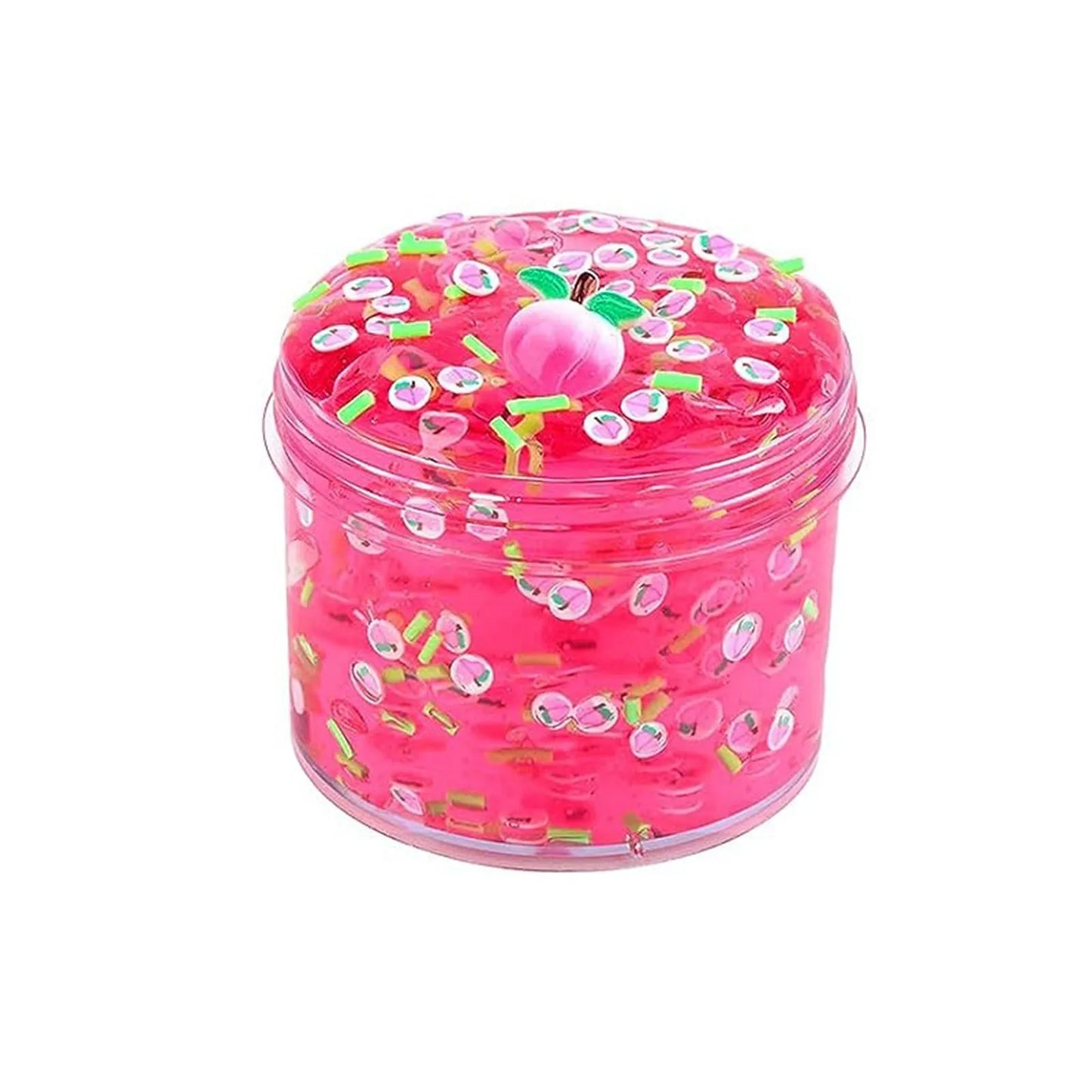 Jelly Slimes Anti Stress Crunchy Glitter Crystal Glue Boba Slimes Transparent Ultra Soft Non Stick Fruit Crystal Mud