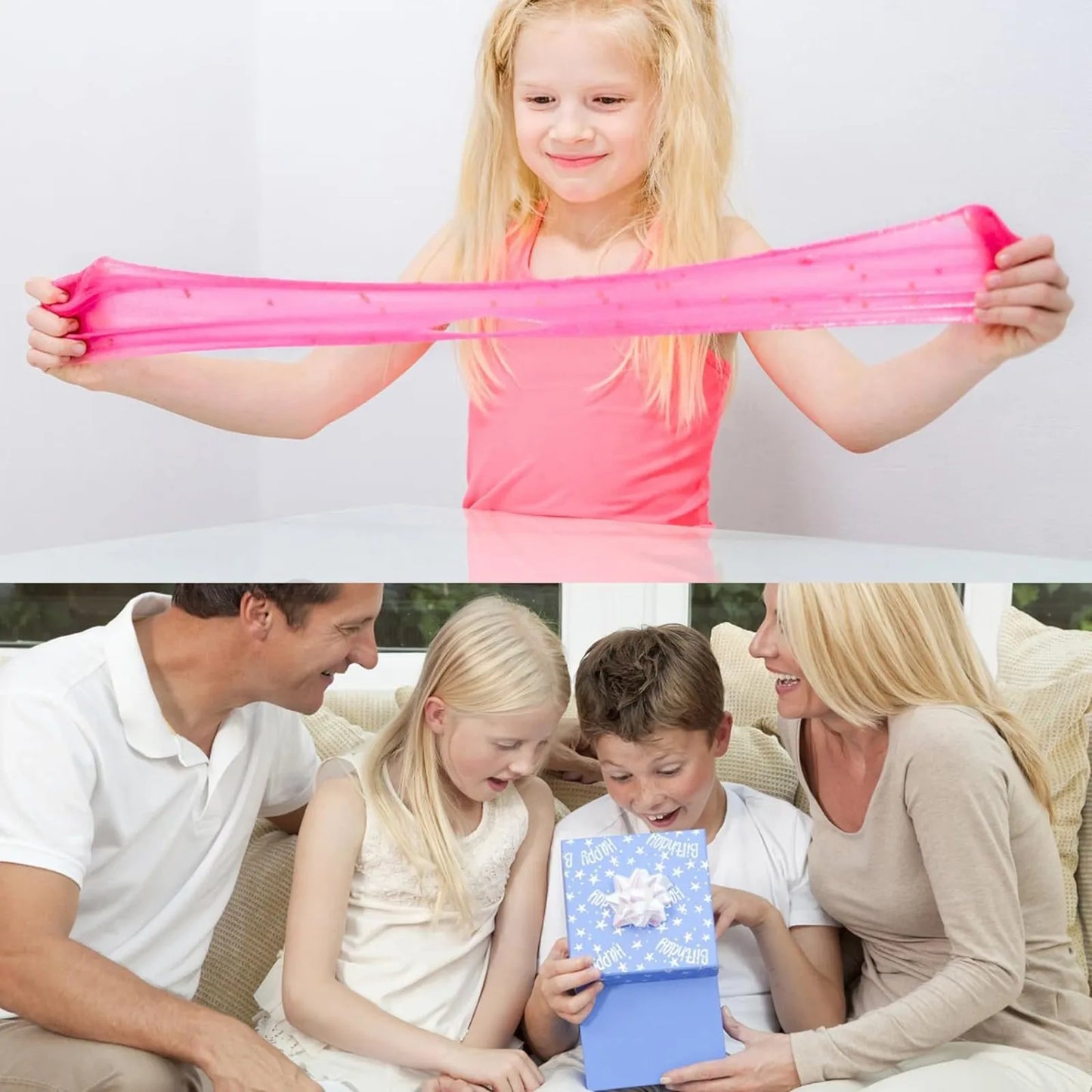 Jelly Slimes Anti Stress Crunchy Glitter Crystal Glue Boba Slimes Transparent Ultra Soft Non Stick Fruit Crystal Mud