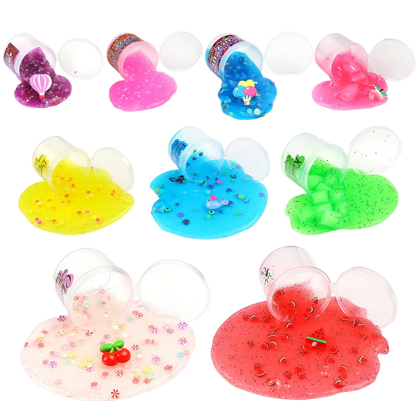 Surprise blind box style random slime crystal mud, silk mud and other toys, handmade DIY decompression toys, a total of 30 styles