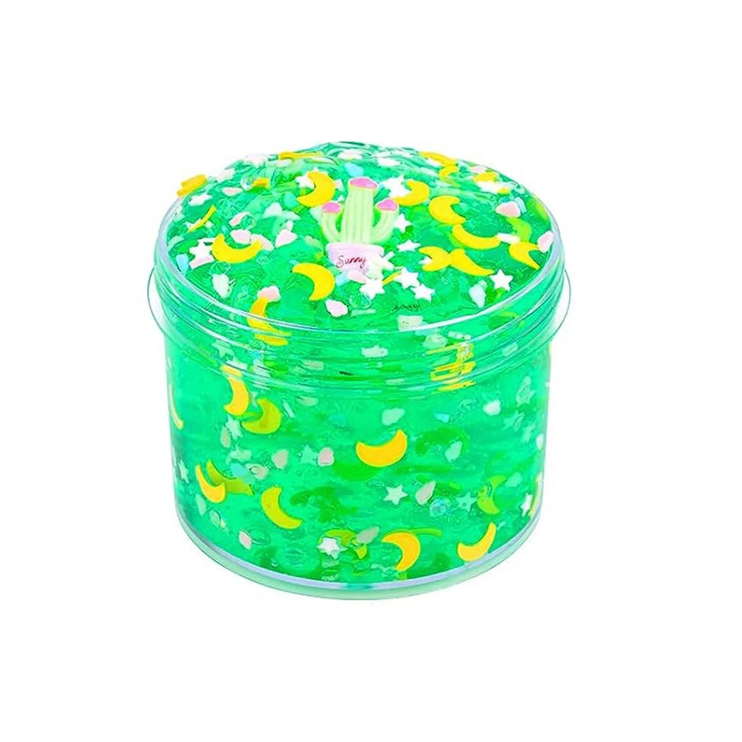 Jelly Slimes Anti Stress Crunchy Glitter Crystal Glue Boba Slimes Transparent Ultra Soft Non Stick Fruit Crystal Mud