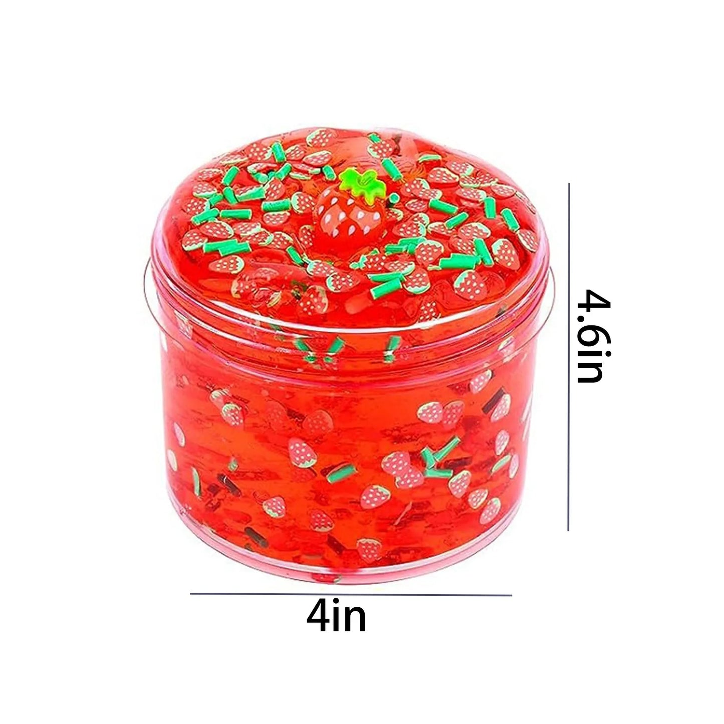 Jelly Slimes Anti Stress Crunchy Glitter Crystal Glue Boba Slimes Transparent Ultra Soft Non Stick Fruit Crystal Mud