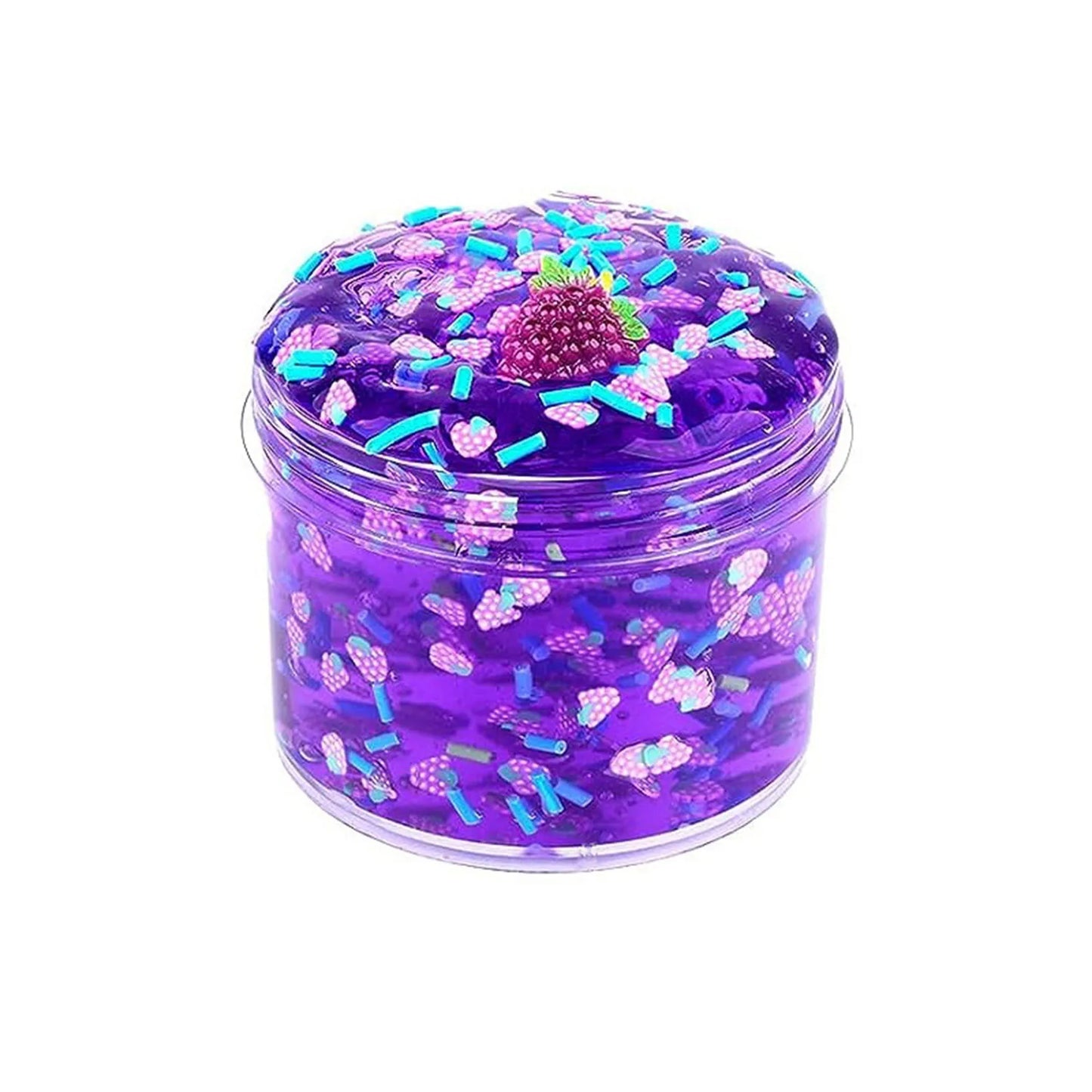 Jelly Slimes Anti Stress Crunchy Glitter Crystal Glue Boba Slimes Transparent Ultra Soft Non Stick Fruit Crystal Mud